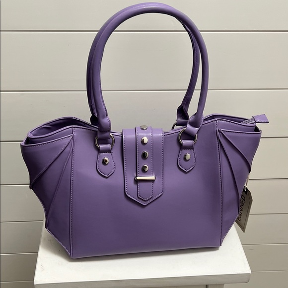 Banned Handbags - NWT Banned Lilac Bat Tote Bag